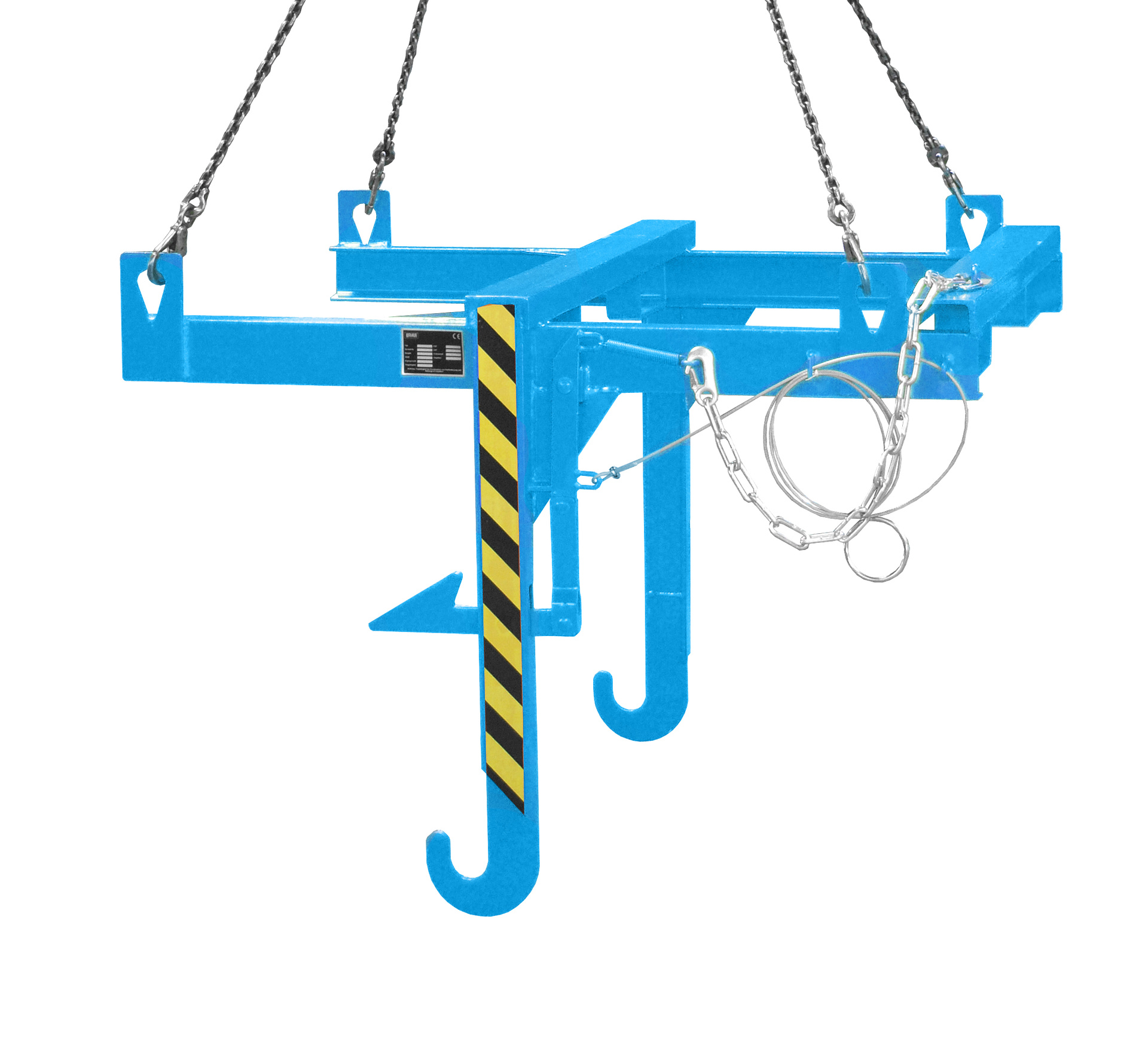 Kipptraverse für Baustoffbehälter Typ BBT RAL 5012 Lichtblau